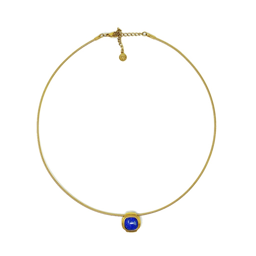 Gold and Blue accent necklace